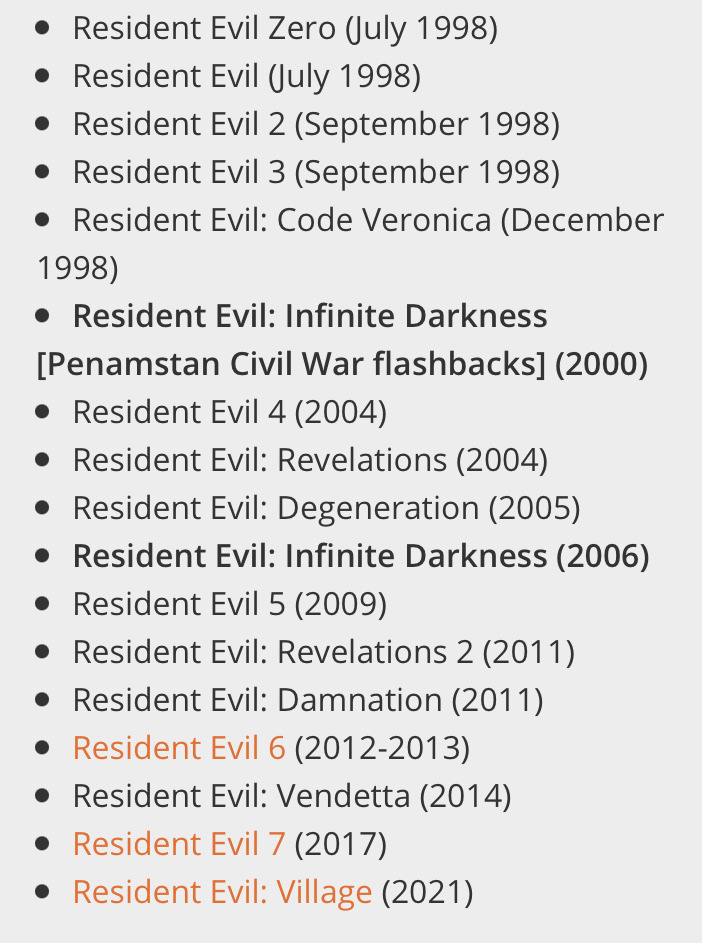 When Is 'Resident Evil: Infinite Darkness' Set in the Timeline?
