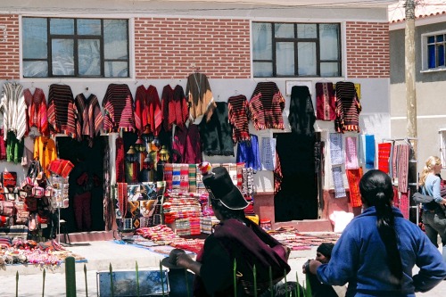 Tourist Treasures, Tarabuco Market, Bolivia, 2007.In the parts of the market devoted to local consum