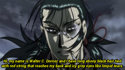Hi My Name Is Walter C. Dornez And I Have Long Ebony Black Hair Tied With Red String That Reaches My