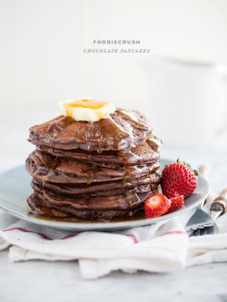 in-my-mouth:  Chocolate Pancakes