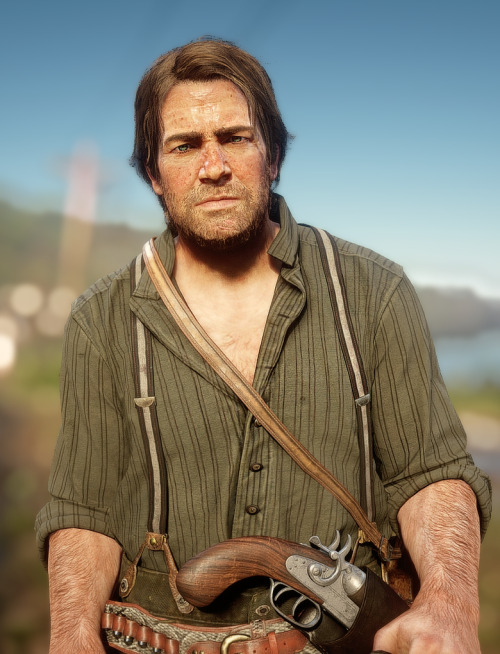 dilf-arthur-morgan: olive green looks so good on Arthur[mod]