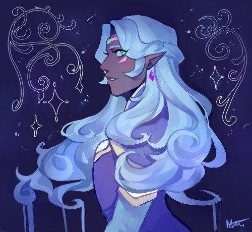 ladymeowsith: I’m finally done with this Allura drawing omg,, i literally just wanted to draw 