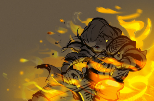 A Duergar threw Calla into a fire this week