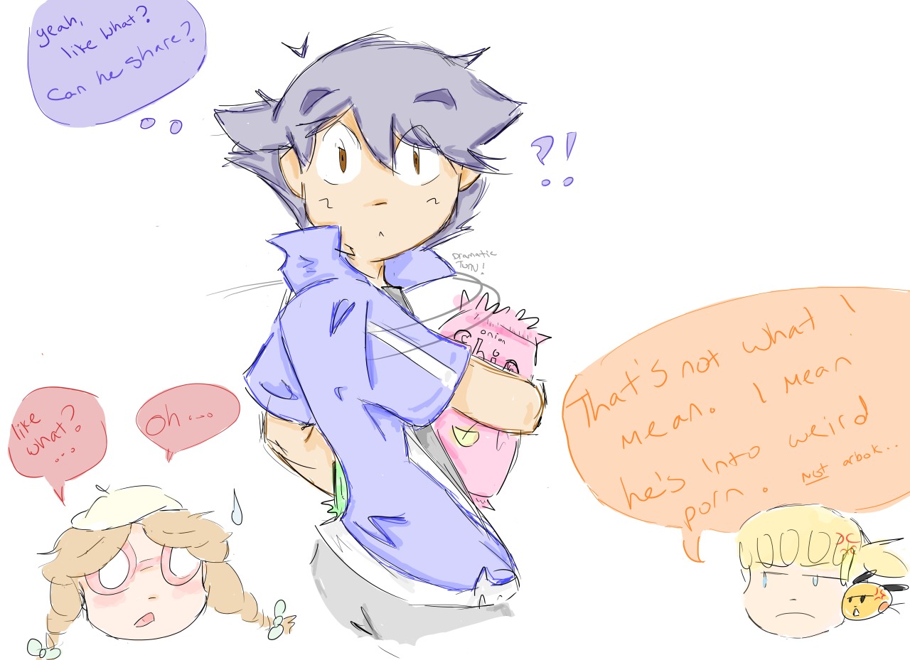 ashy-matsuno-boy:  rinaskitty:  (requested by an anon) What if Satoshi had overheard