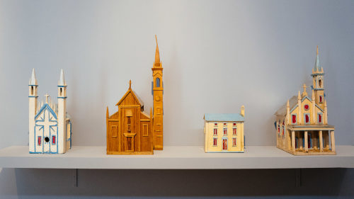 Aldo Piacenza, Birdhouses from the collection of Roger Brown at the Museum of Arts and Design, New Y