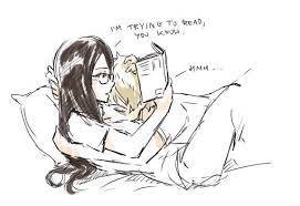 ”I’m trying to read, you know.”“Hmm…”