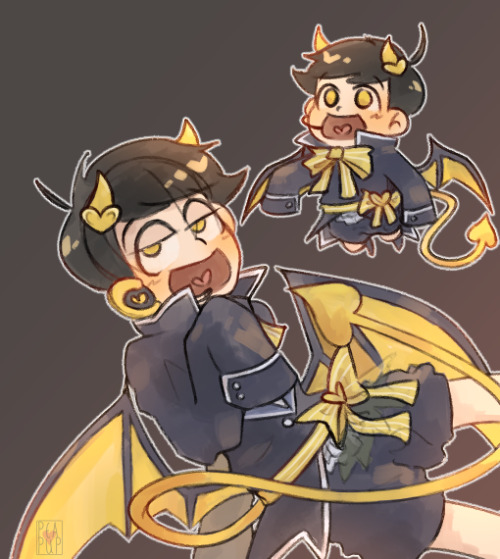 peapupful: demon doodle! demoodle…? deedle///.. Deemonoodle deedly doo