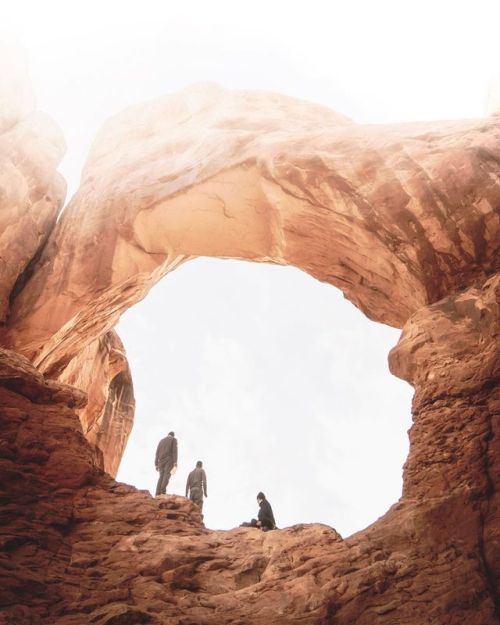 Double arch for the third time. Despite the crowds I really do love this spot. #archesnationalpark #