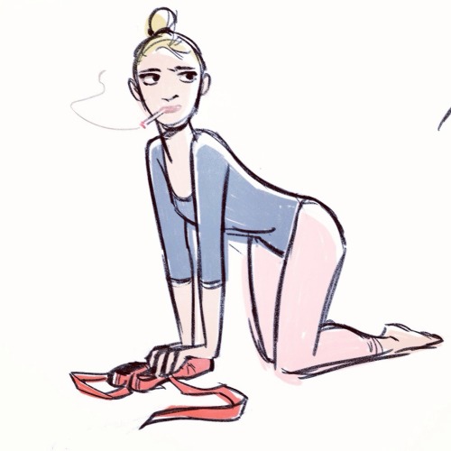 mayonose: I like drawing dancers- they’re really inspiring. I admire their tenacity and passio