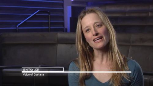 For Those Confused, Jen Is Playing Cortana In Person According To The IMDB  Page. Voice Actors Are Listed As (Voice) When The Actor Is Only Voicing  The Character. Here's An Info Graphic