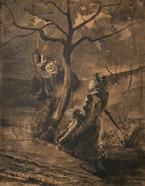 Fairy tale illustration by Czech artist, Victor Oliva, circa 1900.