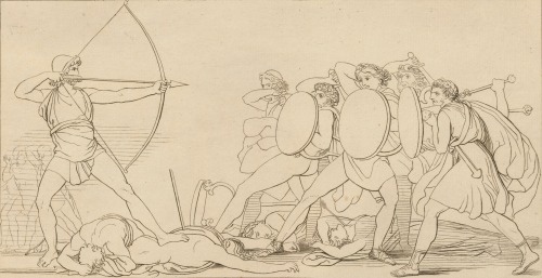 magictransistor:Thomas Piroli (after John Flaxman), Ulysses Killing the Suitors, Edition Florence, 1