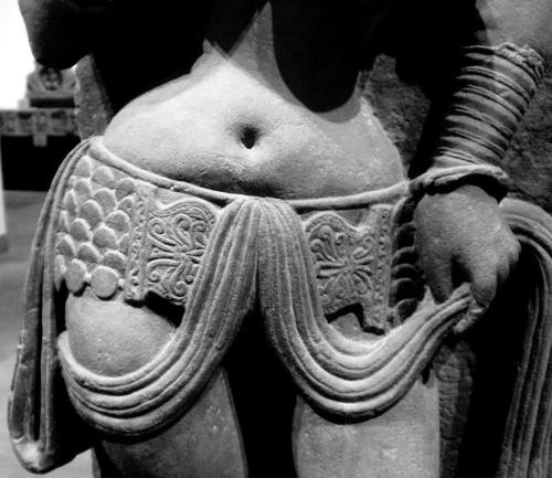 Detais of ancient yakshi sculptures.