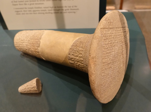 A sikkatu (cone/peg) inscribed in the Sumerian and Akkadianlanguages from the reign of Samsu-iluna (