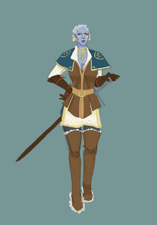 Gonna join a new dnd game soon so I made a new character Here’s Veda Xilandrith, the high elf 