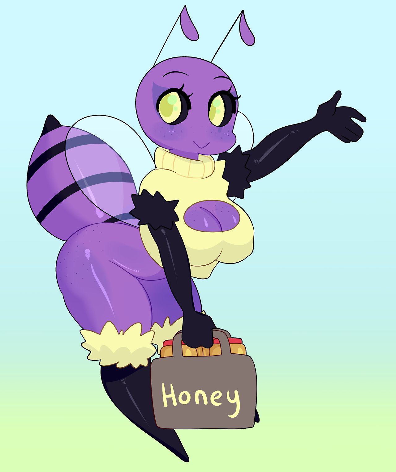 somescrub: Doodle of Dani’s bee from earlier. I’m going to have a busy weekend