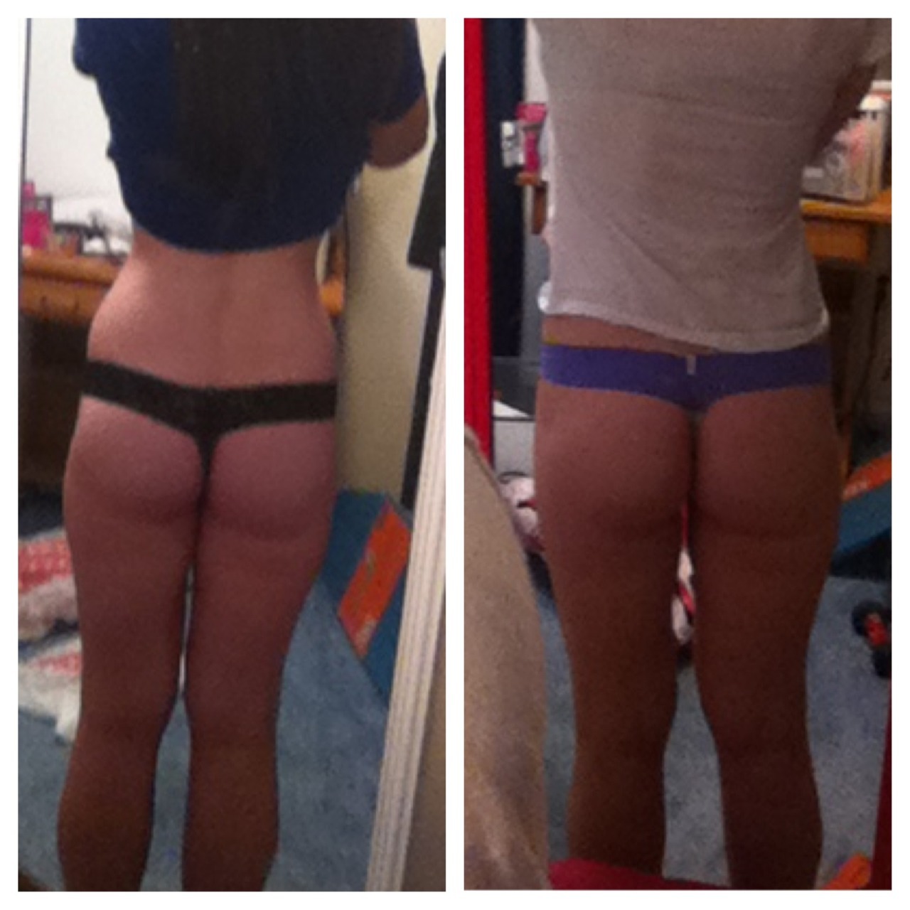 fit-and-skinny-kate:  This is about 2 months I’d say, not much of a difference