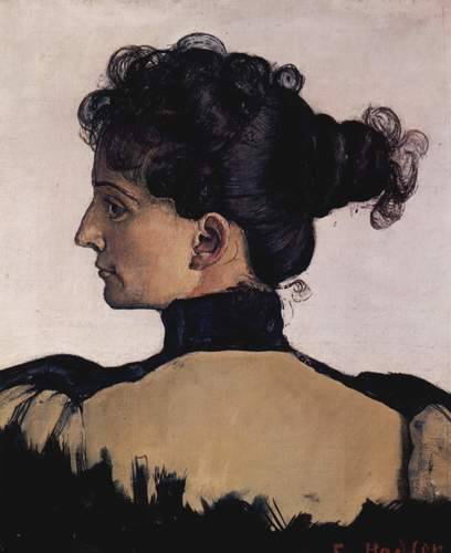 artist-hodler:Portrait of Berthe Jacques, wife of the artist, 1894, Ferdinand HodlerMedium: oil,canv