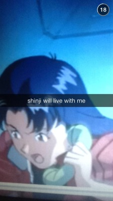 shinji-no:  Evangelion: The snapchat series