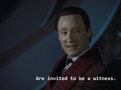 Star Trek: The Next Generation S2 E3 “Elementary, Dear Data” 11:12GOOD FOR YOU DATAWE&rs