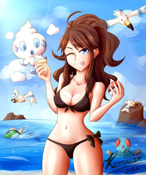 Drew a pic of Hilda from Pokemon Black and White! Summer is in!!!Deviantart : www.deviantart