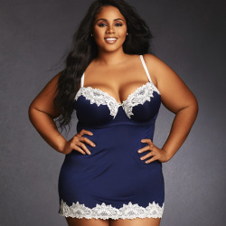 hipsandcurves:  Gorgeous new chemise in stock!  Super #sexy and flattering!  #hipsandcurves #lingerie #curves #contrast #instagood #curvemodel #plus #lace http://ift.tt/1Tv2Vhs