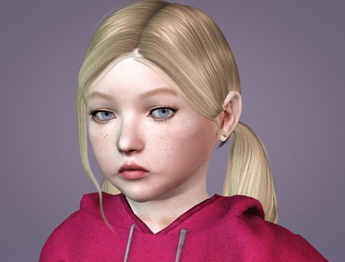 All credits belongs for @giuliettasims​ (original posts here)Low poly - 512Earrings for kids and tod