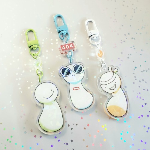 Hello friends, I have the holo blob charms in my shop now :)–> artbykino.shop <–