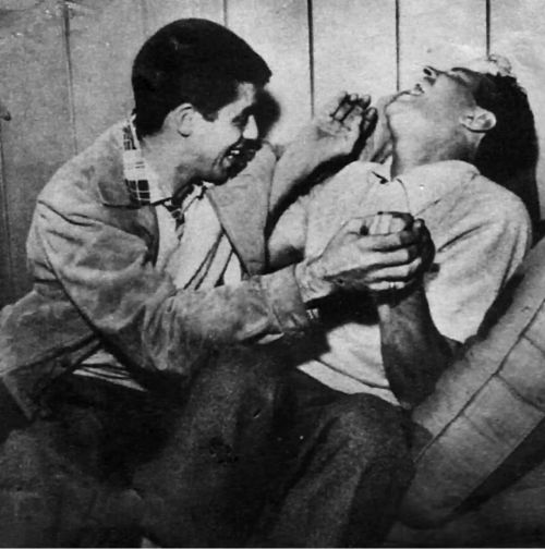 classickat: Dean Martin and Jerry Lewis at the Gar-Ron Playhouse, 1952.