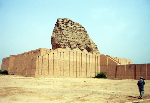 The ziggurat of Dur-Kurigalzu, Baghdad, Iraq. This ziggurat was built in the 14th century BCE by Kas