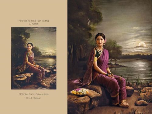 Photo recreation of Raja Ravi Verma’s iconic paintings. The paintings were recreated by G.Venket Ram