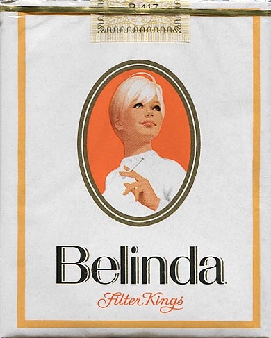 As a kid, I was fascinated by the girl on the Belinda cigarettes pack, a brand my mother smoked. All