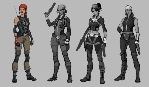 Some Fortune concept art from Agents of Mayhem.