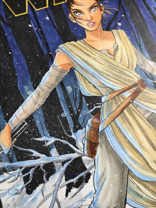 tressinabowling: Finished sketch cover commission of Rey!