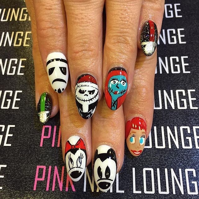 My nail lady is the best!!! RT Disney nails for @theavaaddams #starwars#disneynailsart