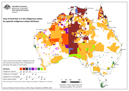 mapsontheweb:Indigenous owned land in Australia