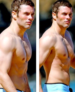 hughxjackman:  James Marsden Shirtless in Maui, Hawaii on June 6th ∟Come on tumblr