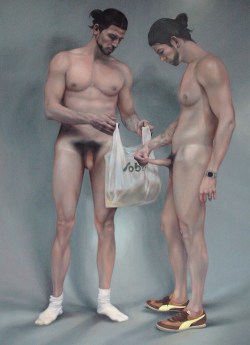 akaixab:  Zachari Logan: In and Out 1, oil on canvas, 60 x 84 inches, 2007