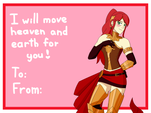  Valentine’s Day is here!So here’s another set of Pyrrha cards!Totally not sorry