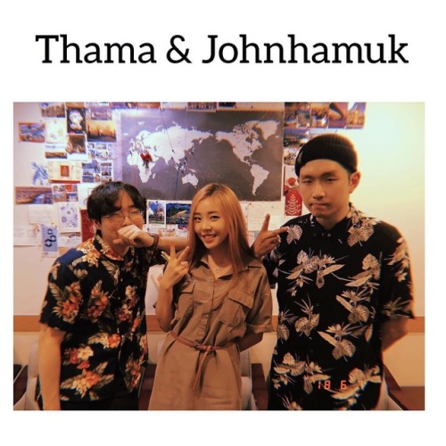 soundk_arirang: [YOU WHO CAME FROM THE ⭐️]Good friends, and even better artists, Thama and Johnhamuk