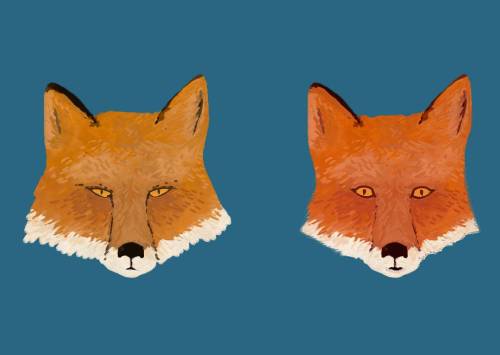 Foxes #wip #workinprogress #redfox #fox #forest #faces #redbubblecreate #redbubble #animalart #anima