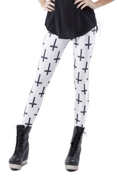 humorkingfun:  Black and White Pant &amp; Leggings Striped Loose Pant Geometric