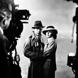 cinecat:  Filming behind the scenes of Casablanca