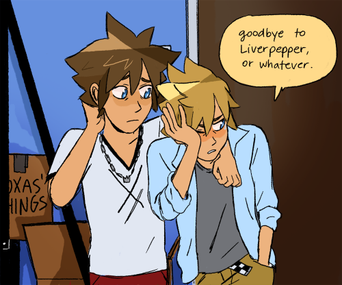 liverpepper:  sora & Roxas: APRIL FOOLS!!!!!sora: we’re back!!!!!!Roxas: The ‘we’re back’ part is for real by the way!!