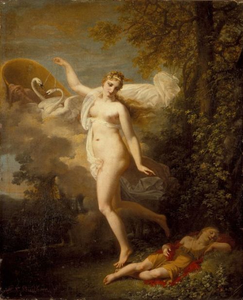 connoisseur-art:Jean-Baptiste Mallet, Venus and Sleeping Cupid