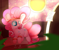 madacon: NATG day3:  Draw a pony warming up / Draw a pony stretching its limits.   Pinkie and her Morning routine. DA  &lt;3