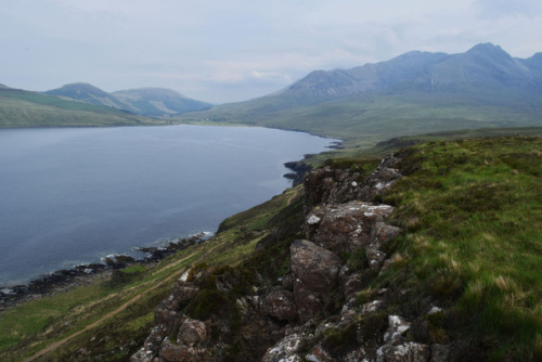 on-misty-mountains:Walk to Loch na h-Airde, where Vikings used to haul their boats in, and view on S