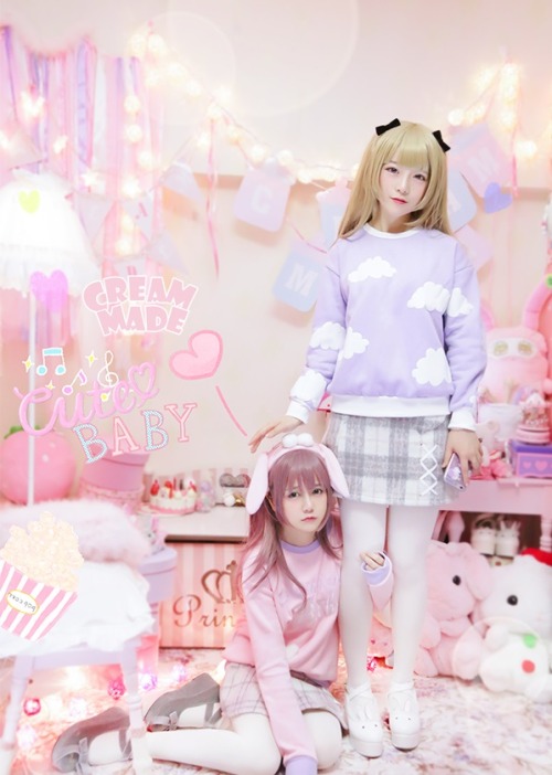 chii-sweets:  Pink Bunny &amp; Lavender Sky ♥ Use Winter for 10% off