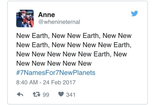 scienceshenanigans: NASA asks Twitter to name the new planets.