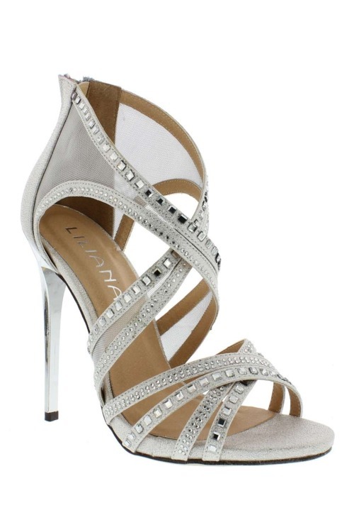 High Heels Blog Yanka Embellished High Heel Sandal via Tumblr